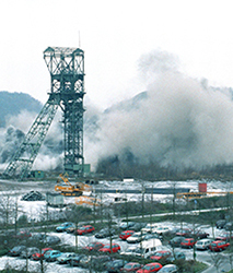 Sprengung Franzschacht 15-12-1995